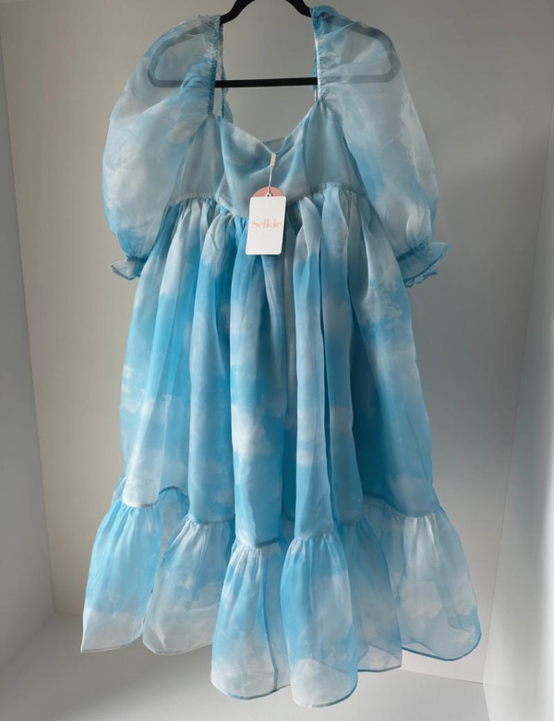 Head in the Clouds French Puff Dress